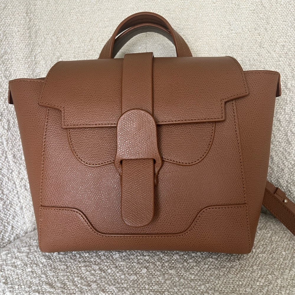 Senreve Mini Maestra Convertible Shoulder Bag and Backpack in Brown